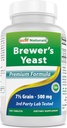 Bästa Naturals, Brewers Yeast, 7-1/2 Grains med vitamin B1, Vitamin B2, 1000 mg 240 tabletter (240 greve av 1)