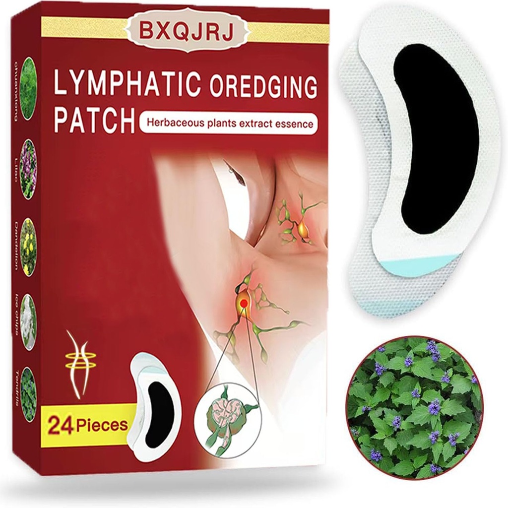 Lymphatic Drainage Patch, Herbal Lymph Nodes Patch, Herbal Lymphatic Drainage Care Patch,Lymphatic Drainage Patches,Lymph Nodes Patch, Lymphatic Massage (24PCS)