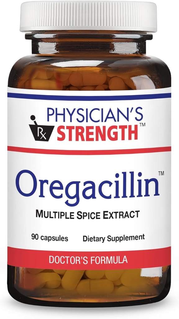 Läkarens styrka Oregacillin - 90 kapslar - Multiple Spice Extract - Respiratory Health Support - 90 portioner