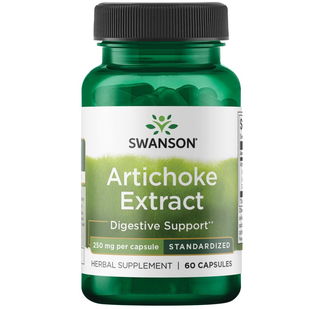 Swanson Artichoke 250 Milligram 60 kapslar