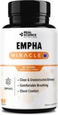Erbjuder Empha Miracle, Breathe Easy med minskad mukus och hosta, ett naturligt tillskott för andningshälsa och lättnad