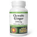 Naturliga faktorer Chewable Ginger 500Mg, 90 CT