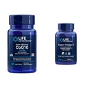 Life Extension Super Ubiquinol CoQ10 med förbättrad Mitochondrial Support, ubiquinol CoQ10 & Super Omega-3 EPA / DHA Fish Oil, Sesam Lignans & Olive Extract - Omega 3 Supplement