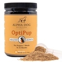 Alpha Dog Nutrition OptiPup All-in-1 Puppy Multivitamin innehåller 31 Superfoods inklusive probiotika och prebiotika för Digestive Support, Skin & Immune Health och Optimum Growth (60 portioner)