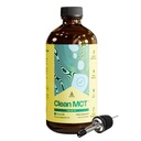 LevelUp Clean MCT Olja - 100% Caprylic C8 för energi, fokus, vikthantering, Gut Health, hjärnsuperbränsle - Keto Supplement för Ketogenic Coffee och Ketones - Non-GMO (16 oz Glass Bottle)