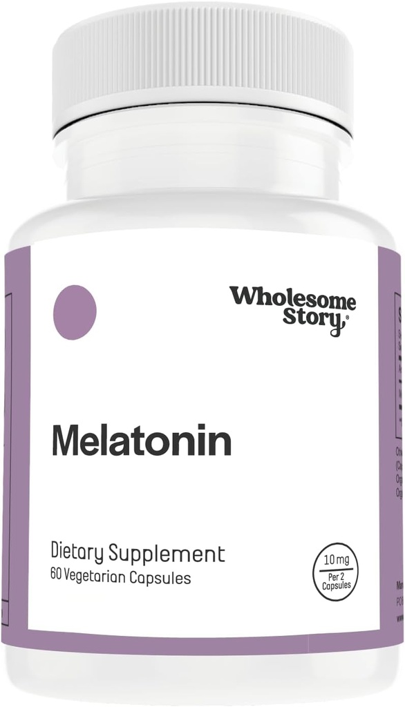 Melatonin 10mg för vuxna för återstående sömn, avkoppling och hormonbalans | Melatonina para Adultos | Melotin | Melotonin | 60 Melatonin 10 mg kapslar | 5mg per kapsel | 30 dag leverans