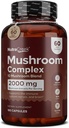 Mushroom Complex | Cordyceps Mushroom, Reishi, Shiitake, Maitake och Lions Mane Supplement. Ett 10-svampstillägg för att stödja ditt sinne och kropp | 180 Mushroom kapslar