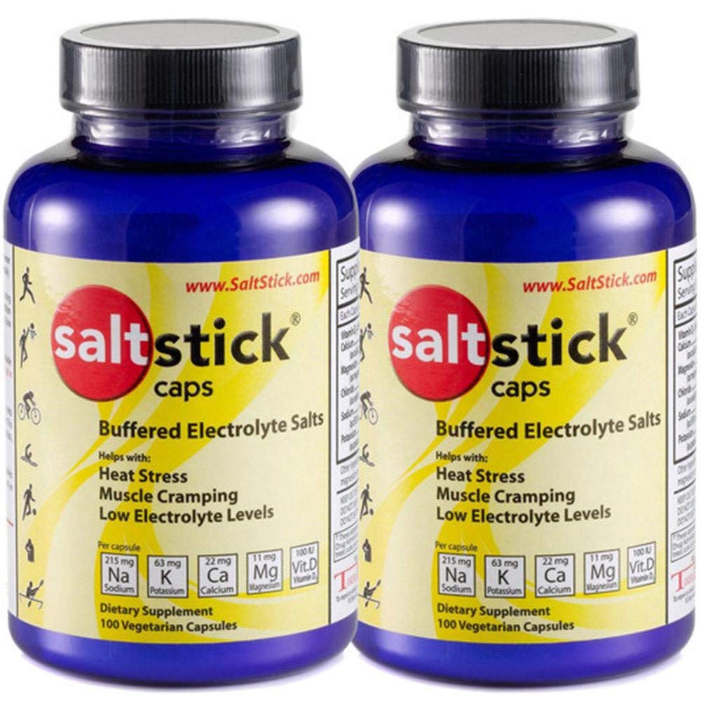 SaltStick Caps Electrolyte Replacement 100 Count (200 kapslar) (Packaging May Vary)