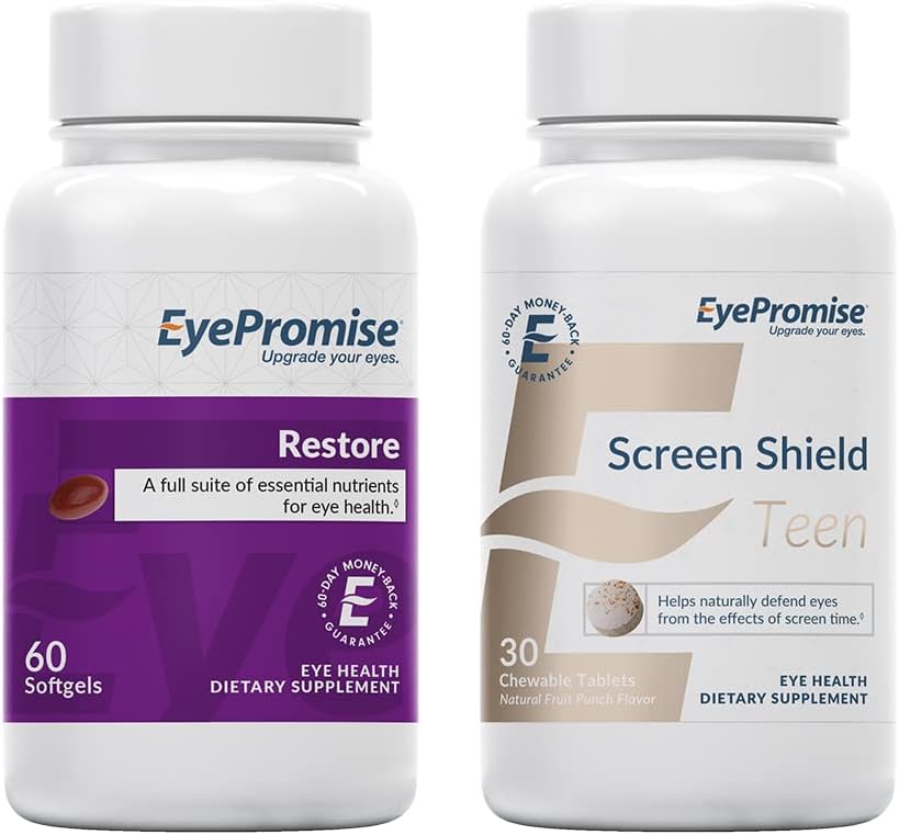 EyePromise Återställ Macular Health Supplement Screen Shield Teen Chewable Eye Vitamin