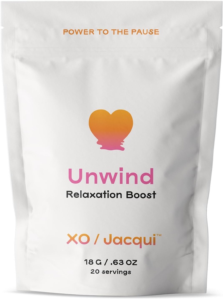 Unwind Boost Calming Natural Organic Menopause Support för stressavlastning - Add-on Booster Protein Powder - Hjälper till att lindra Menopausal Symptom - med organisk kamomill, Lavender & Lemon