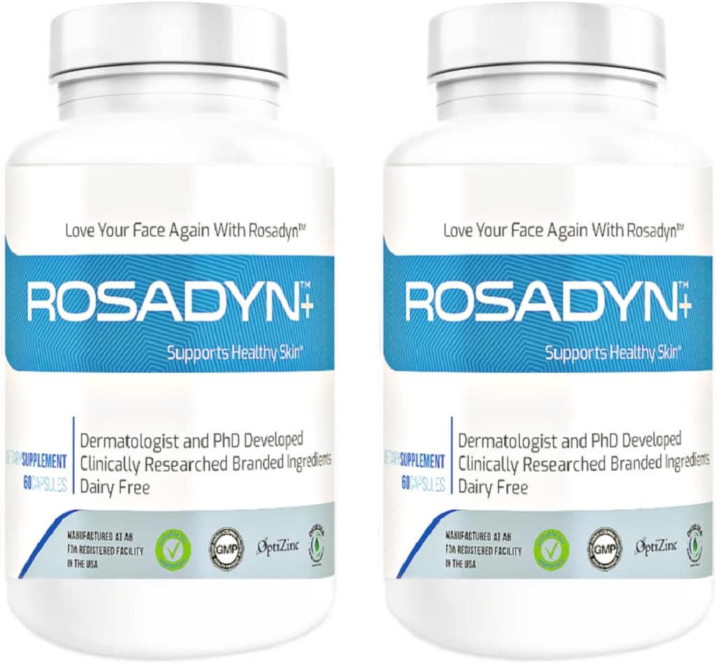 Rosacea Skin Care Supplement för Redness of Face, Eye and Nose | Mål Rot orsaken till symtom