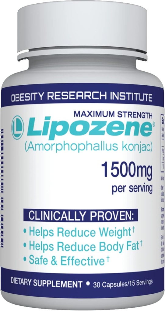 Lipozene® Diet Weight Loss Supplements - 1 flaska 30 kapslar