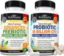 65 miljarder CFU Daily Probiotic Supplement (1 Month Supply) Plus Advanced Prebiotic Gut Health Supplement (1 Month Supply)