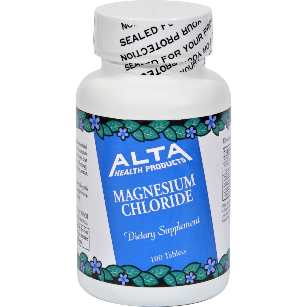 Alta Health Magnesium klorid tabletter, 100 greve