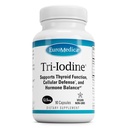 EuroMedica Tri-Iodine - Stöd för sköldkörtelhälsa - hjälper hormonbalans med molekylär jod från Kelp - Funktioner Kaliumjodid och natriumjodid - Brain & Energy Support - 12,5 mg, 90 kapslar