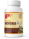 NANOWELL Hovenia-RX Milk Thistle - Liver Support Supplement med 80% Silymarin Milk Thistle Seed Extract - 120 tabletter, 30 Day Supply