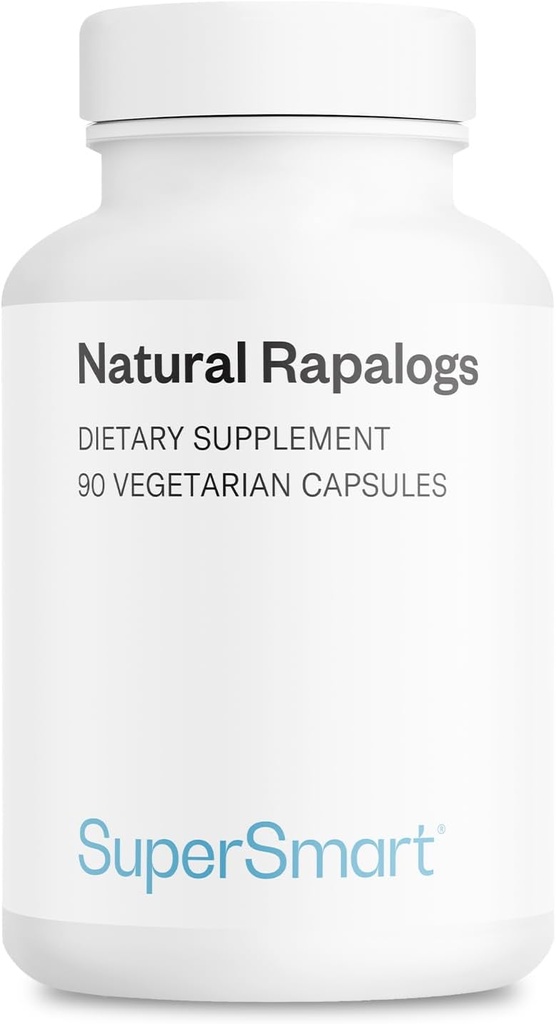 Supersmart - Natural Rapalogs (Avancerad Formel) - med EGCg, Fisetin, Trans-resveratrol, Salicin, Curcumin Phytosome | Non-GMO & Gluten Free - 90 Vegetariska kapslar