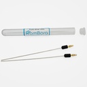 Ren Silvertråd med Connector 99,99% Purity | Inkluderat certifikat | 9999 | 12GA 6 " | FromBora Colloidal Silver Generator Wires
