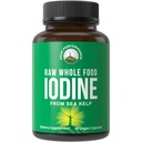 Raw Whole Food Iodine Supplement från Organic Kelp (Ascophyllum Nodosum) av Peak Performance. Kaliumjodid stöd tabletter. för metabolism, energi och immun. 60 Vegan kapslar, piller.