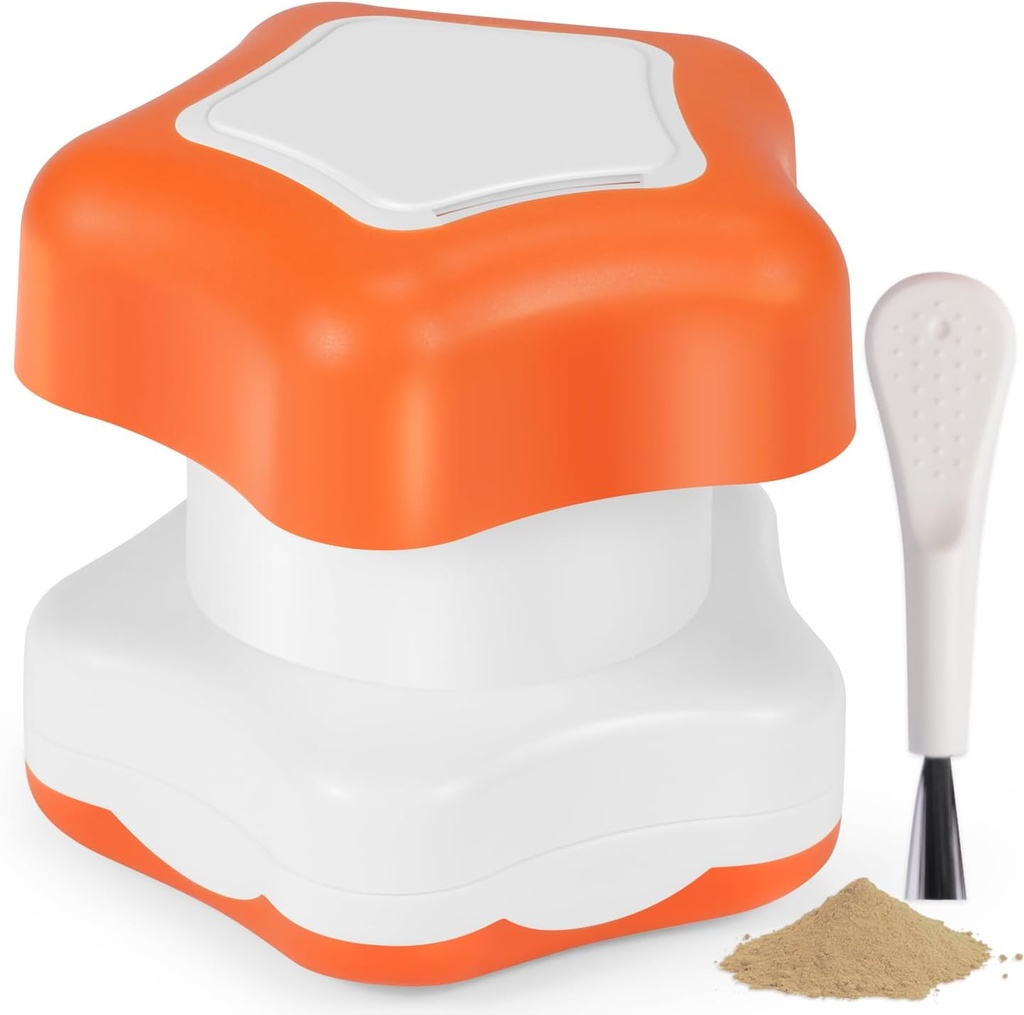 Johnbee Pill Crusher, Pill Grinder Fine Powder Extremely Fine. Storage Compartment. Pill Crushers för äldre, familj och husdjur. Silicone Edges. Grind Multiple Pills på en gång - Rengöring Borste (Orange)