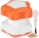 Johnbee Pill Crusher, Pill Grinder Fine Powder Extremely Fine. Storage Compartment. Pill Crushers för äldre, familj och husdjur. Silicone Edges. Grind Multiple Pills på en gång - Rengöring Borste (Orange)
