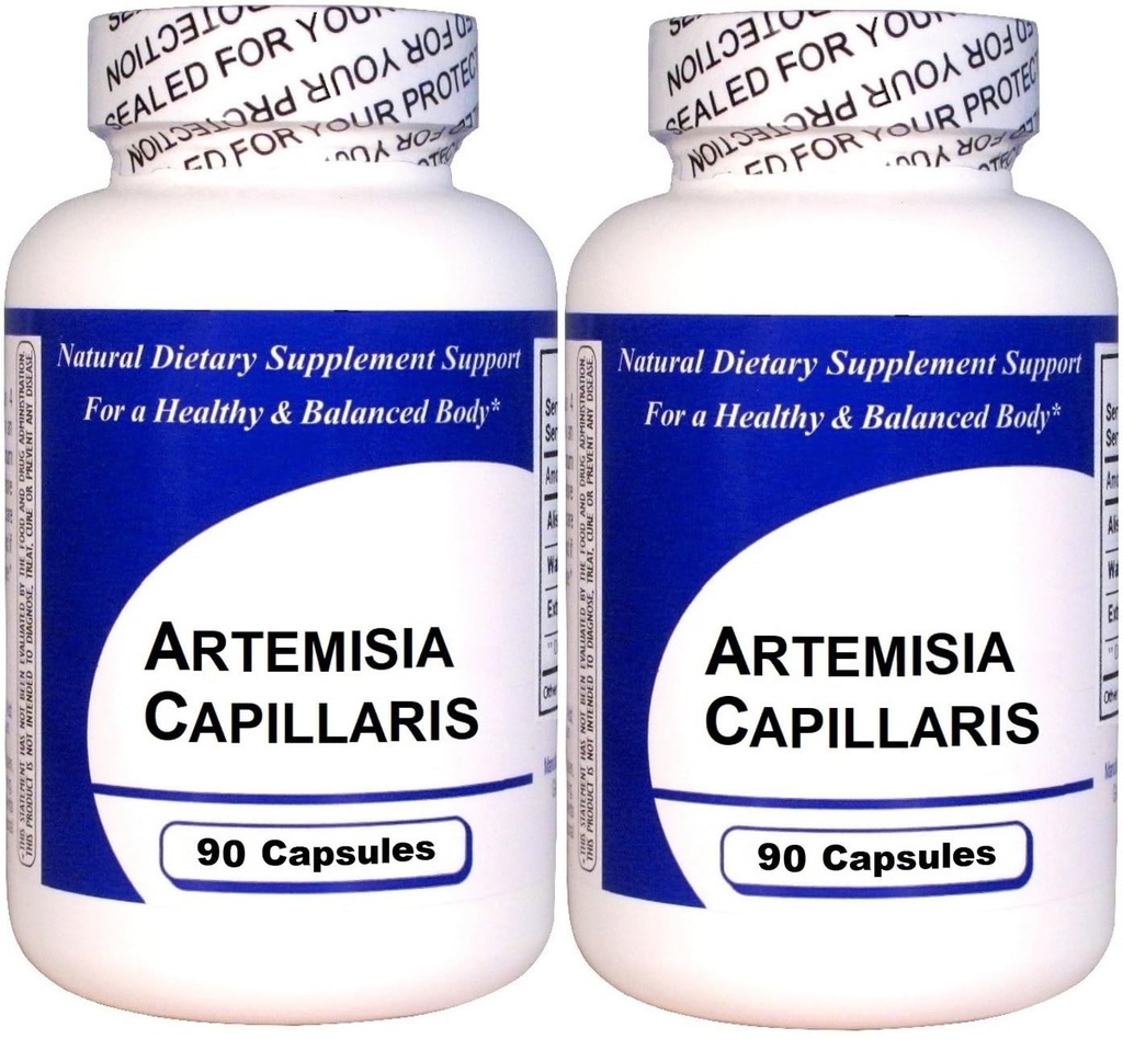 Artemisia Capillaris (90 kapslar) - Koncentrerad växtbaserade extrakt - Kosttillskott - 2 Pack