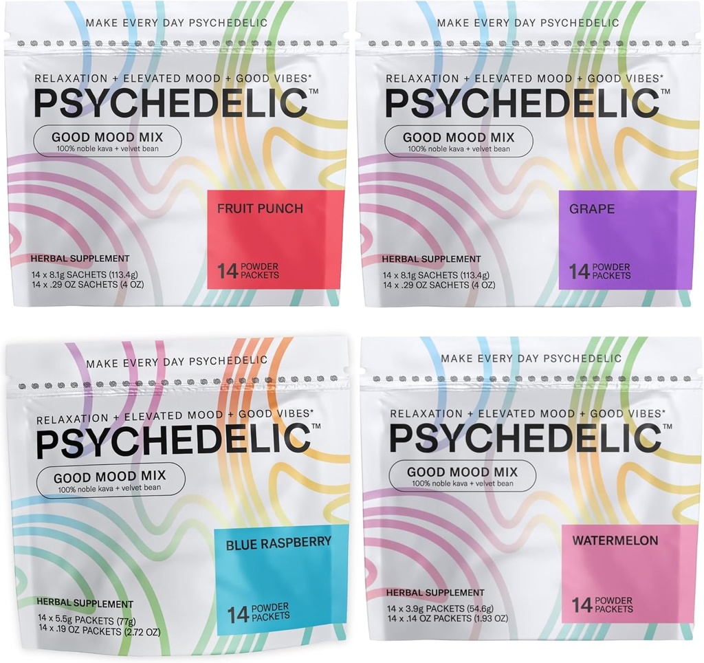 Psykedeliskt vatten bra humör Mix 4 smak blandat bundle