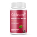 Fira vitaminer CelebrateONE 45 Chewables, 45mg Iron - När daglig bariatrisk multivitamin, väsentliga vitaminer och mineraler - Gastric Bypass & Sleeve Gastrectomy Supplement - Cherry (30 tabletter)