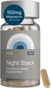 FOCL Restful Night Magnesium Sleep Supplement - Natural Sleep Aid, Melatonin Free, No Grogginiess, Calm - Magnesium Supplement för återställande sova med Ashwagandha - Vegan, Non GMO, Cruelty Free