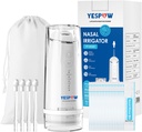 Nasal Irrigation System - YESPOW Electric Neti Pot Nose Cleaner - Sinus Rinse Machine med 4 Modes för nästvätt - Nasal Irrigator med 40 Packets Saline för Sinus Flush och Relief