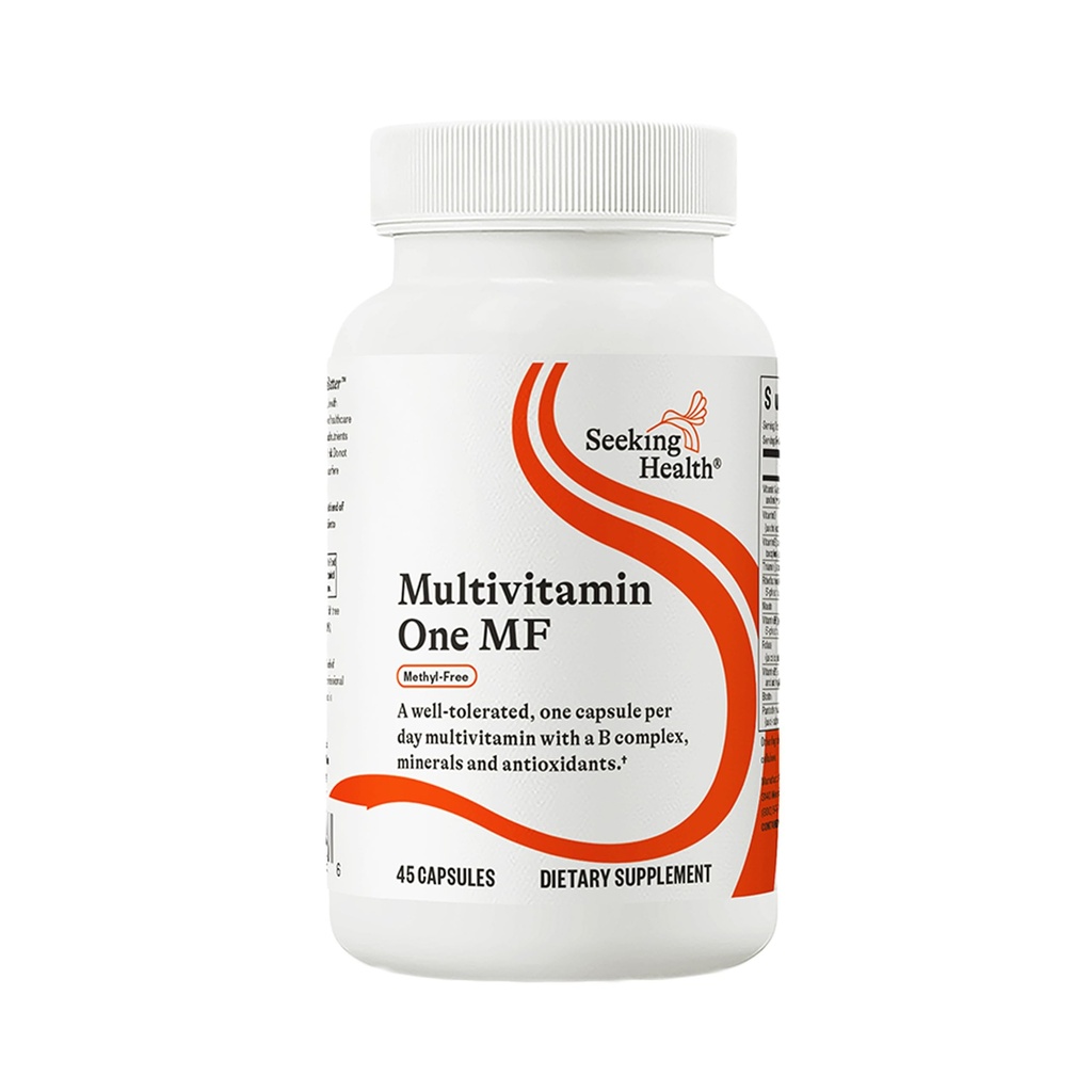 Söker Health Multivitamin En MF - MTHFR Support Supplement med Folinic Acid & Vitamin B12 - Easy-to-Digest - Methyl-Free Vegetarian Capsule - 45 Veggie Capsules