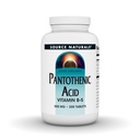 Källa Naturals Pantothenic Acid 500 mg Vitamin B-5 Kosttillskott - 200 tabletter