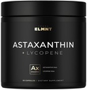 Astaxanthin 24mg + Lycopene 50mg Clinical Strength Carotenoids Skin Supplement w. 100% naturligt från MicroAlgae - Bästa Astaxanthin Supplements för hudhälsa och pigmentering - Astaxantina