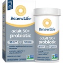 Renew Life Probiotic Adult 50 Plus Probiotic Capsules, Daily Supplement Supports Urinary, Digestive and Immune Health, L. Rhamnosus GG, Dairy, Soy och glutenfri, 30 miljarder CFU, 30 Count