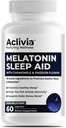 Super Styrka Melatonin 10 MG kapslar, Chamomile, Passionflower & Lemon Balm, Sömnhjälp för att hjälpa dig att somna naturligt och vakna upp Refreshed, Non-Habit Forming, 60 kapslar