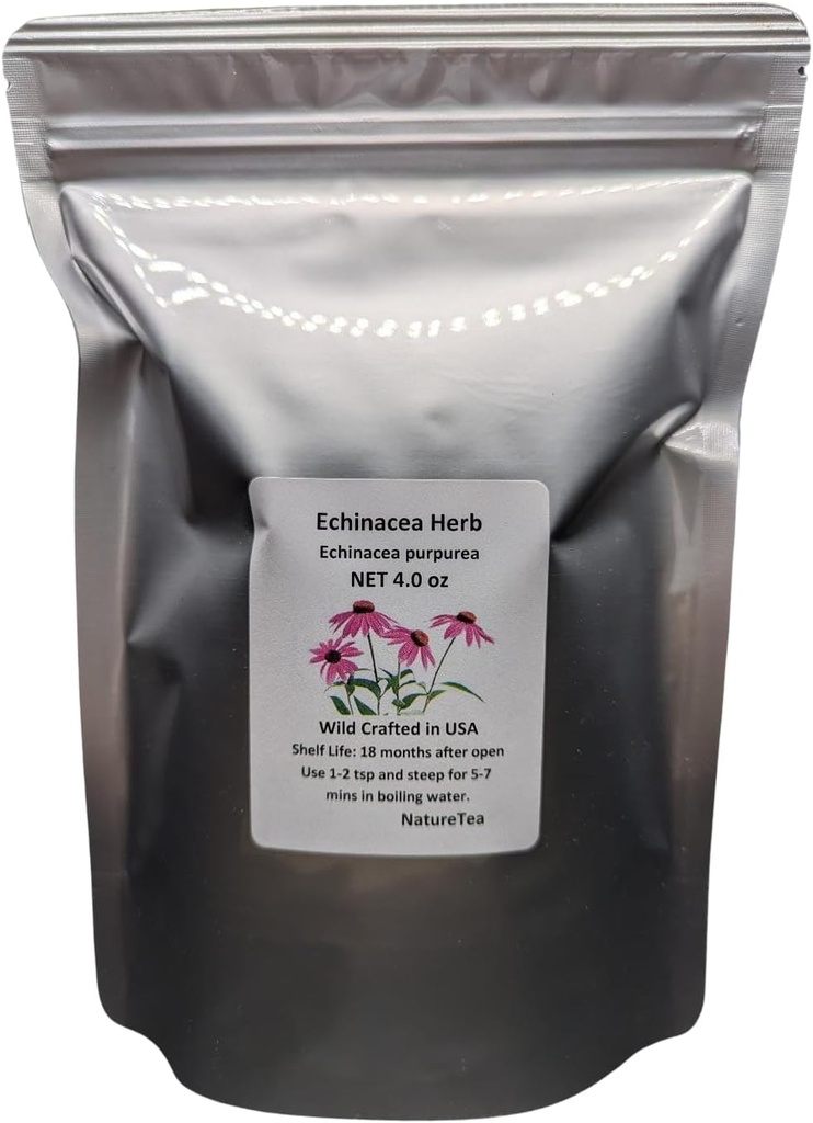 Echinacea Herb - Echinacea purpurea Loose Leaf C/S 100% från naturen (2 oz)
