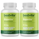 Bioperin 10mg (240 vegetariska kapslar) (120 x 2) - No Stearates - Vegan - Non GMO - Gluten Free - Absorption Enhancer