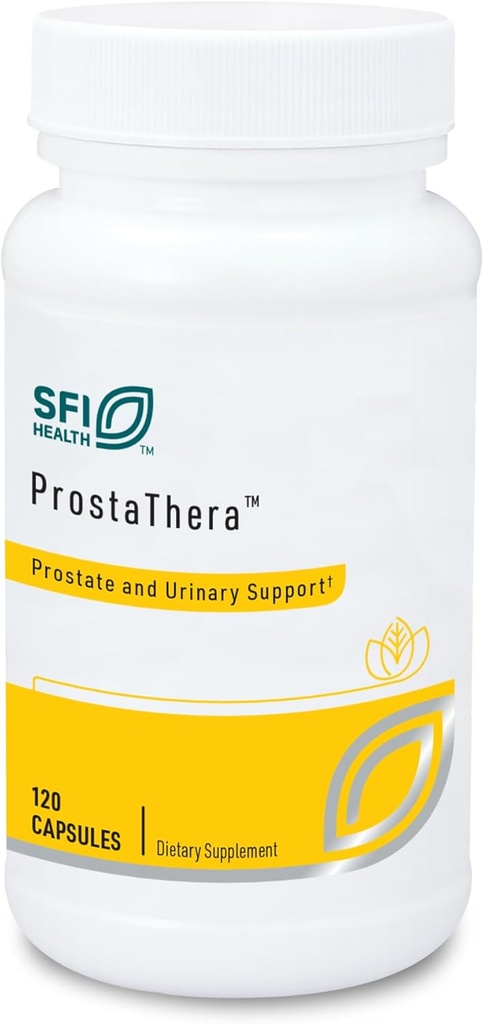 Klaire Labs SFI Health Prostathera - Prostate Supplement för män med Saw Palmetto, Pollen, Nettle, Pygeum & Minerals - Glutenfri kosttillskott för att stödja prostata och urinhälsa (60 tabletter)