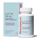 Womaness Låt mig sova kosttillskott för vuxna - naturlig sömnhjälp med Melatonin 3mg, Magnesium Supplement, GABA & Chamomile Extract för Restful Sleep - Nighttime Support för sömn - 30 kapslar