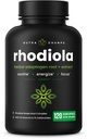 Rhodiola Rosea Supplement 600mg | 120 Vegan kapslar | Rhodiola Rosea Extract för energi, stressavlastning, humör och fokus | Adaptogen rot med Rosavin & Salidrosides | 300mg piller av NutraChamps