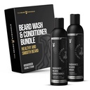 The Beard Struggle - Radiance Beard Wash & Conditioner Bundle - Silver Collection - Pack of 2, Viking Storm - Nourish, Cleanse, Softens, & Strengthens Beard - Beard Wash and Conditioner för Män