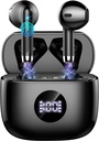 Wireless Earbuds, Bluetooth 5.4 Ear Buds LED Power Display Headphones Bass Stereo, Bluetooth Earbuds in-Ear Noise Cancelling Mic, 40H Playback Mini Case IP7 Waterproof Sports Earphones för Android iOS