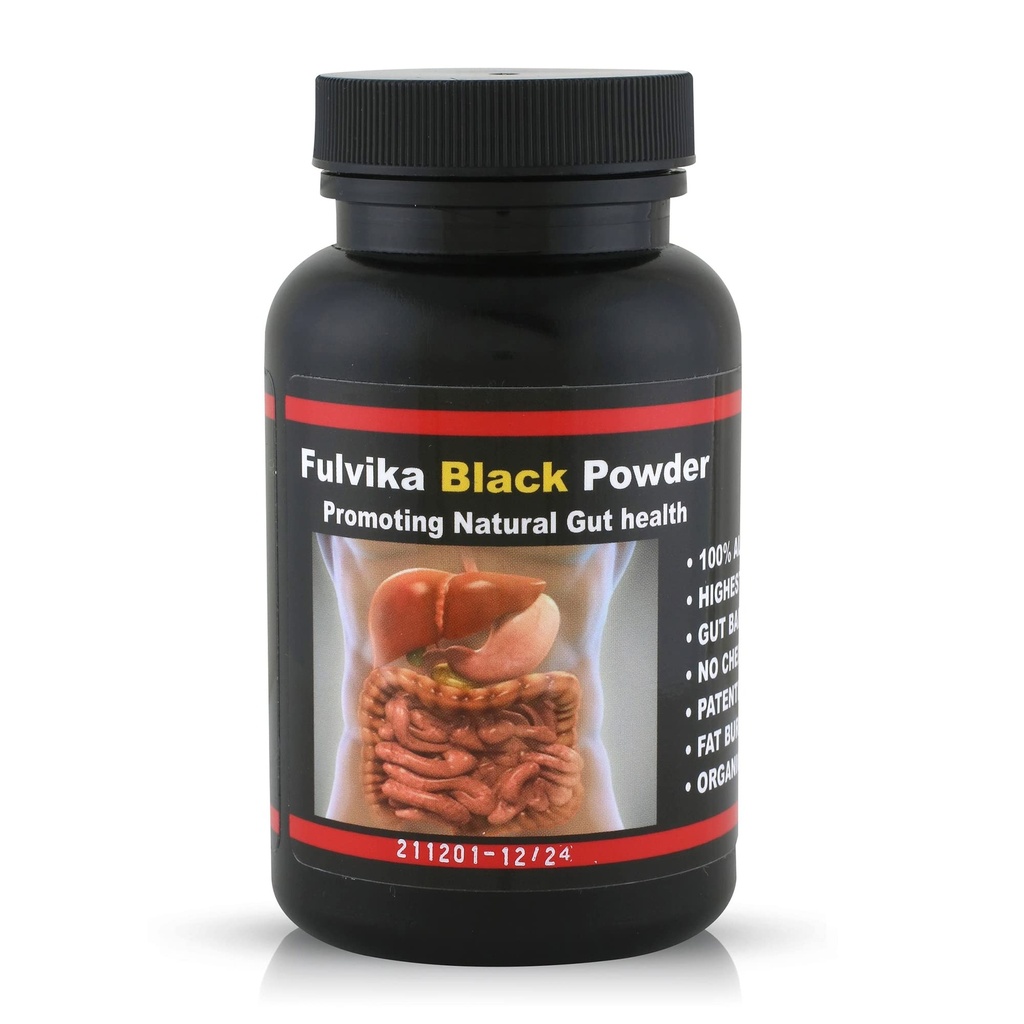 74+ Trace Mineral Powder med Humic & Fulvic Acid (166 portioner) (Flavorless) – Plant-Based, Vegan, Trace Minerals Supplement med Electrolytes & Alkaline pH (Kosher) – Svart Vatten – av Fulvika Black