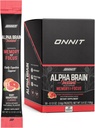 ONNIT Alpha Brain Instant - Ruby Grapefruit smak - Nootropic Brain Booster Memory Supplement - Brain Support for Focus, Energy & Clarity - Alpha GPC Choline, Cats Claw, L-Theanine, Bacopa - 30ct