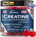 120 Kreatinmonohydrat Gummies för män och kvinnor, Vegan-Friendly, Sugar-Free, & Tasty Chewables - Instantized Kreatin Gummies för förbättrad muskeltillväxt, återhämtning och prestanda (Raspberry)