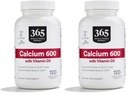 365 av Whole Foods Market Calcium med vitamin D3 tabletter, 120 greve (Pack of 2)