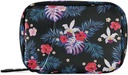Pill Organizer Palm lämnar blommor Pill Box 7 Day Pill Case Bag Travel Pill Organizer Bag med Zipper Portable Weekly Case Compact Size för vitamin Supplement Holder