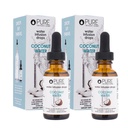 Rena uppfinningar - Coconut Water Infusion Drops - Drink & Water Enhancer - Med elektrolyter - Inga sockerarter, kalorier eller konstgjorda sötningsmedel - 30 portioner - 1oz - Pack på 2