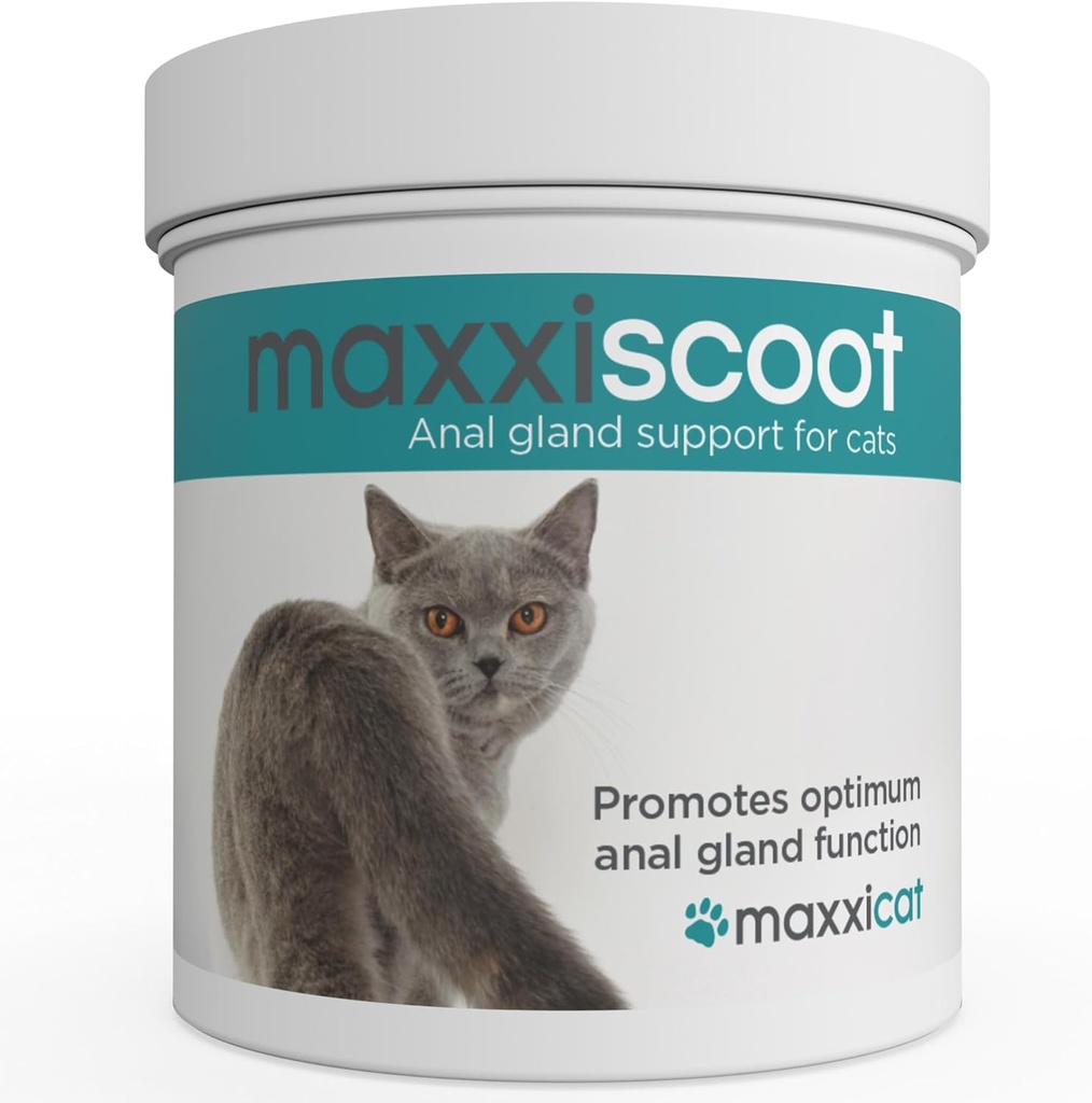 Maxxipaws maxxiscoot Anal Gland & Digestive Health Support för katter - Powder Supplement, 3.2oz