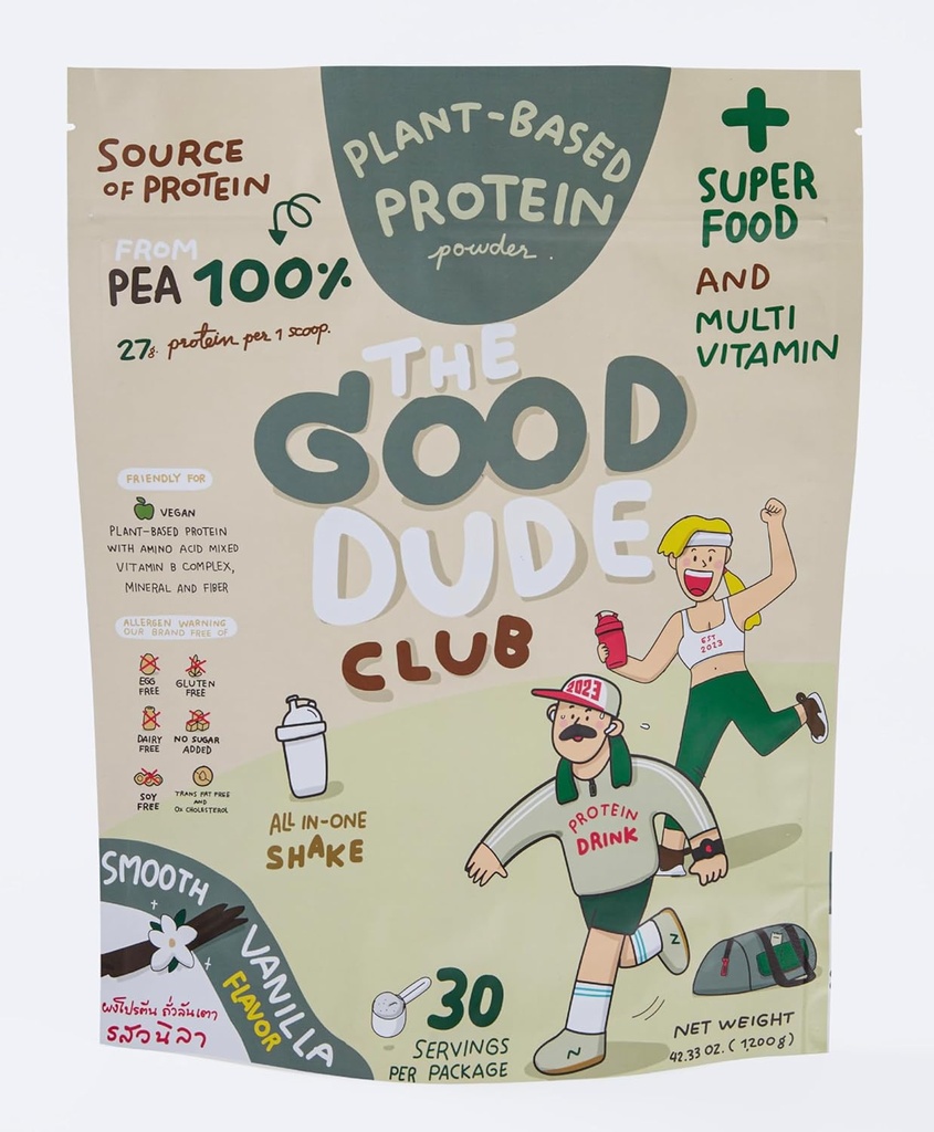 Premium Pea Protein Powder, Plant Based with BCAAs, Easy to Digest | Vitamins & Minerals | Gluten & Dairy Free | No Sugar Added | Vegan Friendly (Vanilla), 1200g